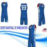 Εμφάνιση BasketBall Sporting Events Double Face Sublimation