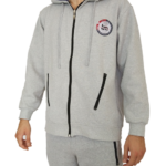 Men's sweatshirt cardigan with zipper in pockets # 984