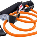 Λάστιχο Γυμναστικής με Λαβές Sanctband (Πορτοκαλί)Tubing With Handles Amila