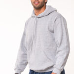 Men's sweatshirt with hood and purse pocket # 200