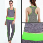 Women's Athletic Set - Leggings and Top Yoga Wear Suit
