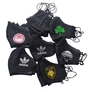 100% cotton fabric protection mask with patterns