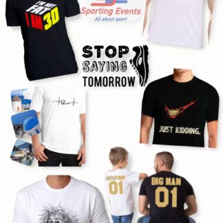 Men's Blouse with neckline with short sleeve print