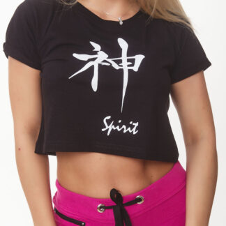 Women's T-shirt macro short (CROP TOP) # 1224