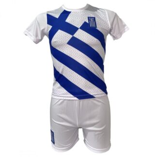 Σετ Ποδοσφαίρου Παιδικό Εθνική Ελλάδος 2023 Λευκή Replica