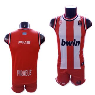 Σετ εμφάνισης μπάσκετ παιδικό Ολυμπιακός B.C.  No Name 2025-2026 Replica